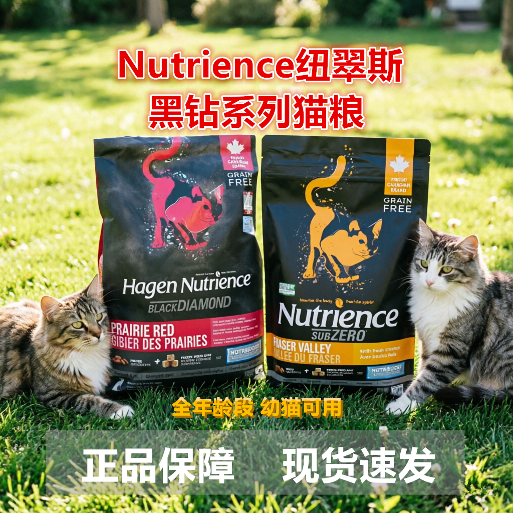 Hagen Nutrience纽翠斯红肉禽肉猫粮成幼猫全阶段猫粮11磅约5kg装
