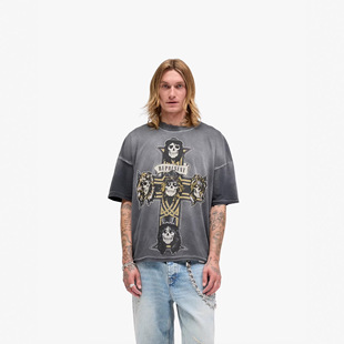 高街洗水做旧男女街头潮流宽松短袖 REPRESENT26SS新款 REP重磅美式