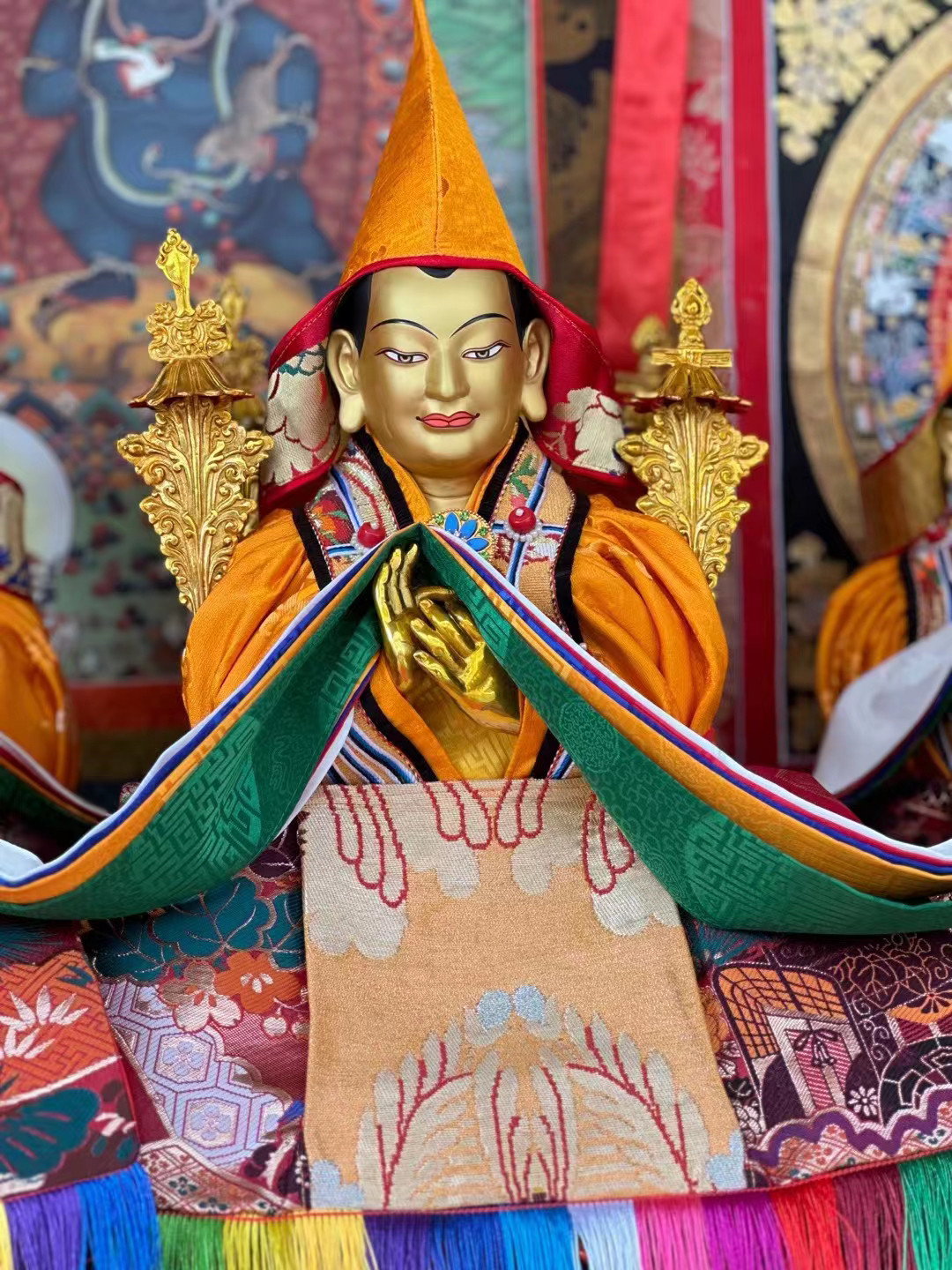 西藏特色五彩经幡哈达礼佛礼仪用品居家佛堂供佛吉祥如意长度50cm
