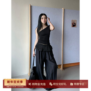 YCH 设计师品牌 26早春新款 休闲褶饰纯色气球裤 SOLSOL买手店