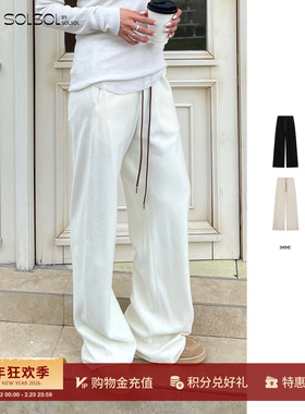 IMMI 设计师品牌25秋冬新品精纺驼绒斜裁长裤 SOLSOL买手店