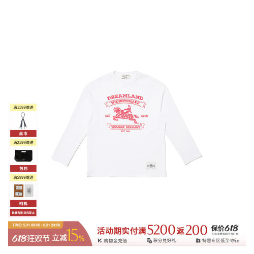 M1DNOTE印花长袖休闲T