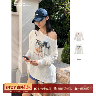 MAKE IF 设计师 25秋冬新品老友记画家腊肠狗狗/斜肩舒软狗狗T