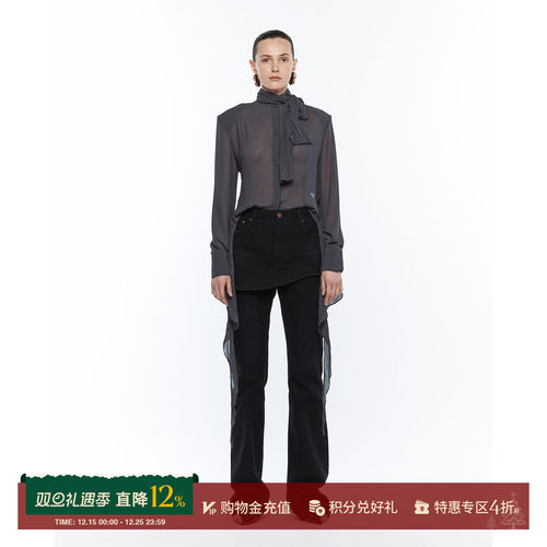 YCH秋冬时尚修身纯棉牛仔裙裤女