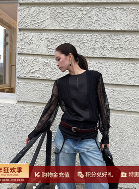 YCH 设计师品牌 26早春新款 倒置褶皱滑落纯色衬衫 SOLSOL买手店