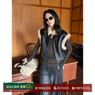 皮毛一体收腰短款 25秋冬新品 马甲SOLSOL买手店 设计师品牌 IMMI