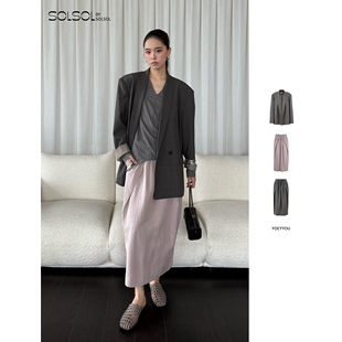 青果领复古西装 YOEYYOU 设计师 26春夏新品 SOLSOL买手店 半裙