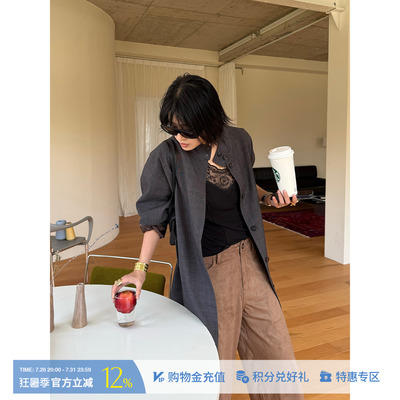 MOMENTPLAY百搭哈灵顿风衣外套