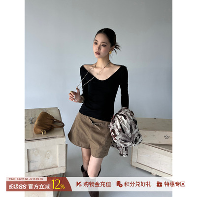 DEEPMOSS雾黑弯月高弹长袖上