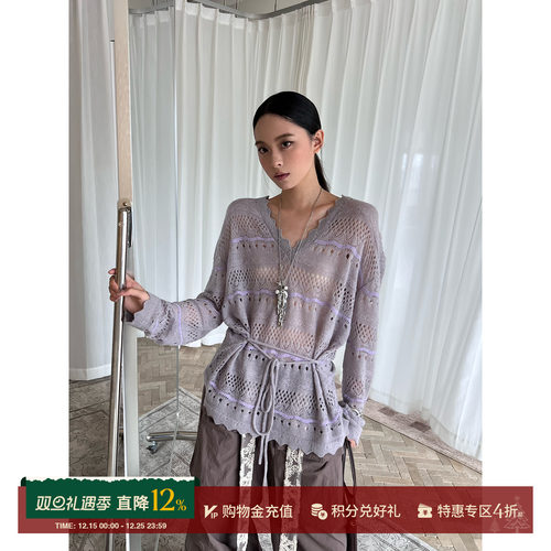 SHELLE ARTISTE 设计师品牌 25春夏 钩花套头衫 SOLSOL