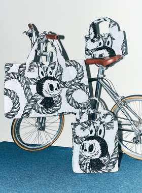 【戚薇同款】PRONOUNCE zimomo 联名款labubu无限绳索环保手提袋