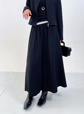 SOLSOL买手店 YEARLY PLAN 24秋冬新品设计师品牌 垂感休闲半身裙