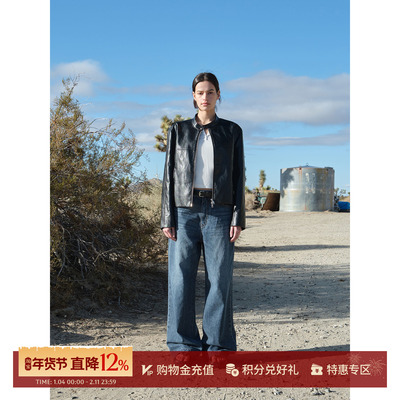 LOWCLASSICLC皮革夹克短外套