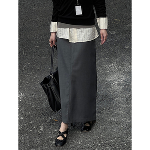 THE MEANING OF 设计师品牌 25春夏 双腰头长半裙 SOLSOL买手店