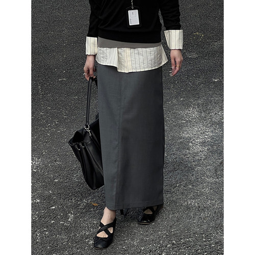 THE MEANING OF 设计师品牌 25春夏 双腰头长半裙 SOLSOL买手店