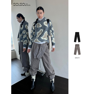 花苞腰头休闲裤 OPEN 25秋冬新品 设计师品牌 SOLSOL买手店