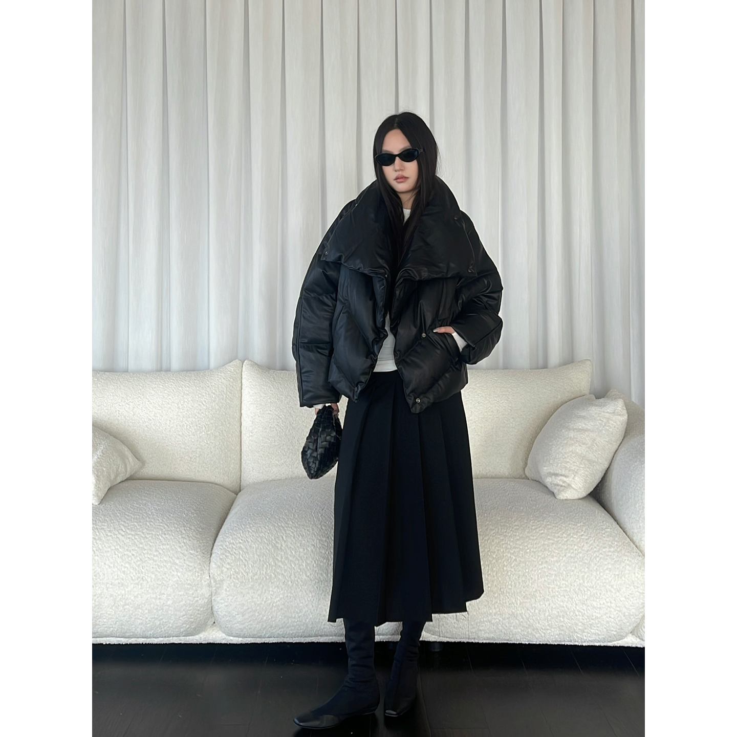 【5折】YOEYYOU 设计师品牌 秋冬新款 连袖宽松羽绒服SOLSOL