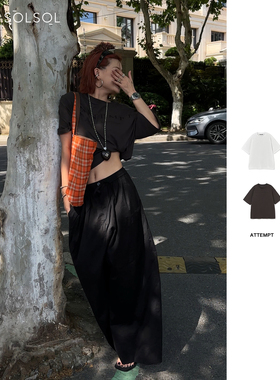 ATTEMPT 设计师 25春夏新品 Serif Logo S/S T-shirtSOLSOL买手店