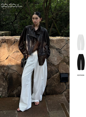 DEEPMOSS 设计师品牌 25早秋新品 层次叠褶香蕉裤 SOLSOL买手店