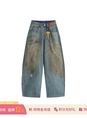 CHEERi UPi  设计师 25秋冬新品 游牧做旧牛仔裤 SOLSOL买手店