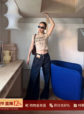 MOMENTPLAY 25秋冬新品 不对称造型解构牛仔裤 SOLSOL买手店