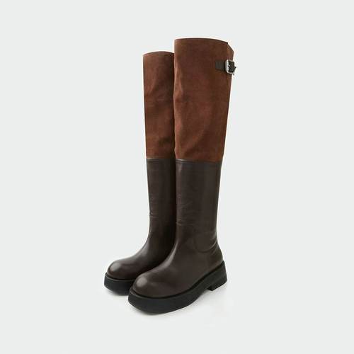 IMMI女式拼接长筒靴