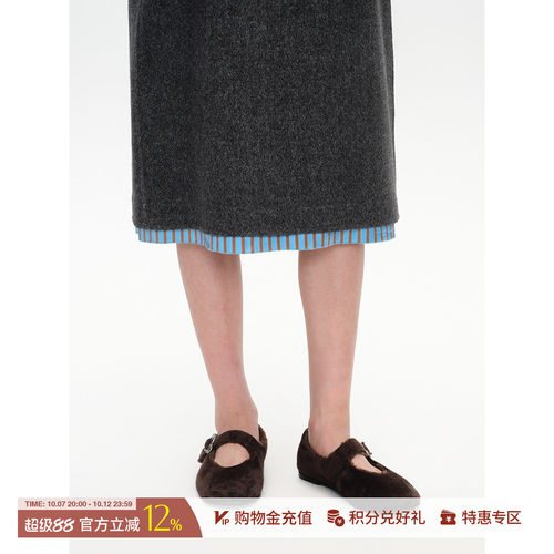 SHORTSENTENCE毛绒芭蕾鞋