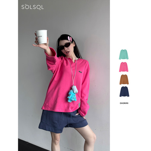 OIIORIRI 设计师品牌 25春夏 运动剪口圆领长袖卫衣 SOLSOL买手店