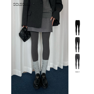 进口超细澳绒无尴尬线打底裤 设计师品牌25秋冬新品 SOLSOL MAKE