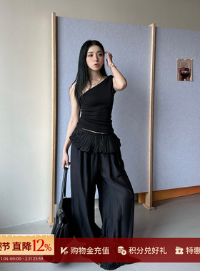 YCH 设计师品牌 26早春新款 休闲褶饰纯色气球裤 SOLSOL买手店