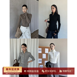 VIKTORIACHAN 设计师品牌 25秋冬新品 拉链高领紧身上衣 SOLSOL