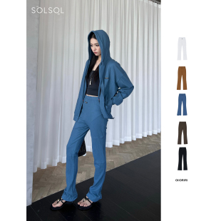 肌理感弹力舒适直筒长裤 25春夏 SOLSOL买手店 设计师 OIIORIRI