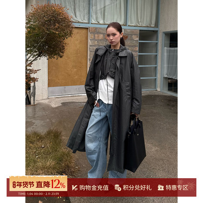 YCH可拆卸连帽休闲风衣