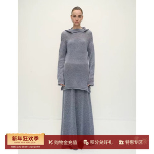 VIKTORIACHAN 设计师 25秋冬新品 一字肩羊毛针织上衣/半裙SOLSOL