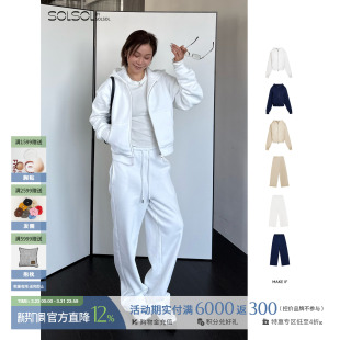 裤 廓形加绒休闲连帽卫衣 子SOLSOL买手店 IF设计师26春夏新品 MAKE