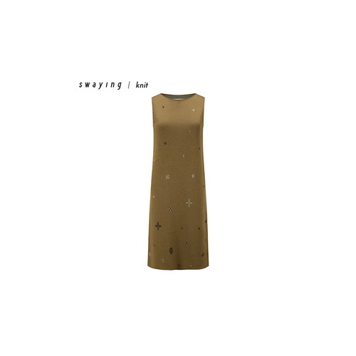 SWAYING/KINT 设计师品牌 25春夏新品 雪花提花背心连衣裙 SOLSOL