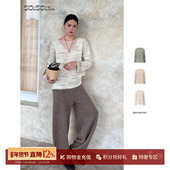 镂空套衫 SWAYING SOLSOL 25秋冬新品 双面羊驼毛 KINT 设计师