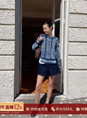 DEEPMOSS 设计师品牌 25早秋新品 高腰弹力牛仔短裤 SOLSOL买手店