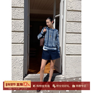 DEEPMOSS 设计师品牌 25早秋新品 高腰弹力牛仔短裤 SOLSOL买手店