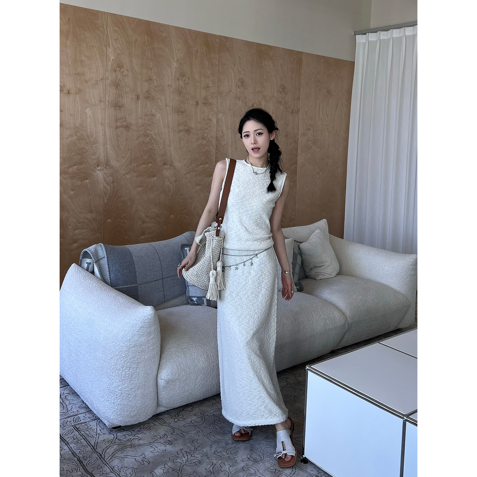 SWAYING/KINT 设计师品牌 25春夏新品 水波纹直筒裙 SOLSOL买手店