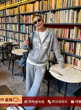 MOMENTPLAY 设计师 26春夏新品 羊毛提花拉链衫/长裤  SOLSOL