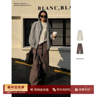 REFOUND TEN 设计师 26春夏新品 石磨洗多口袋做旧工装裤 SOLSOL