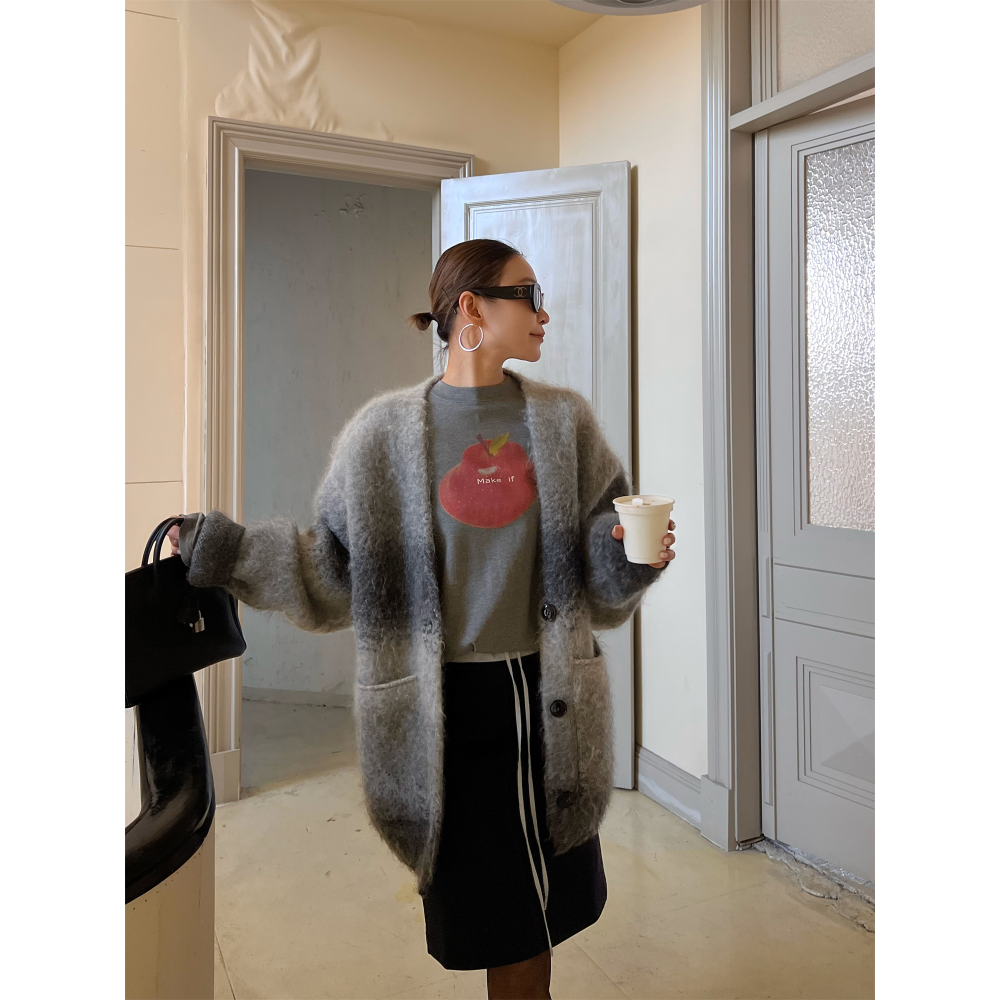 SOLSOL买手店 MAKE IF 25早春 秘鲁Baby超细渐变羊毛/马海毛外套