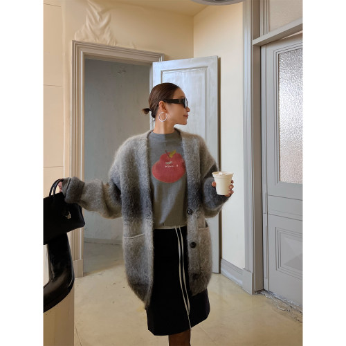 SOLSOL买手店 MAKE IF 25早春 秘鲁Baby超细渐变羊毛/马海毛外套