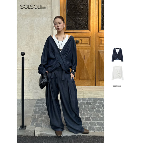 DEEPMOSS空气感交织上衣