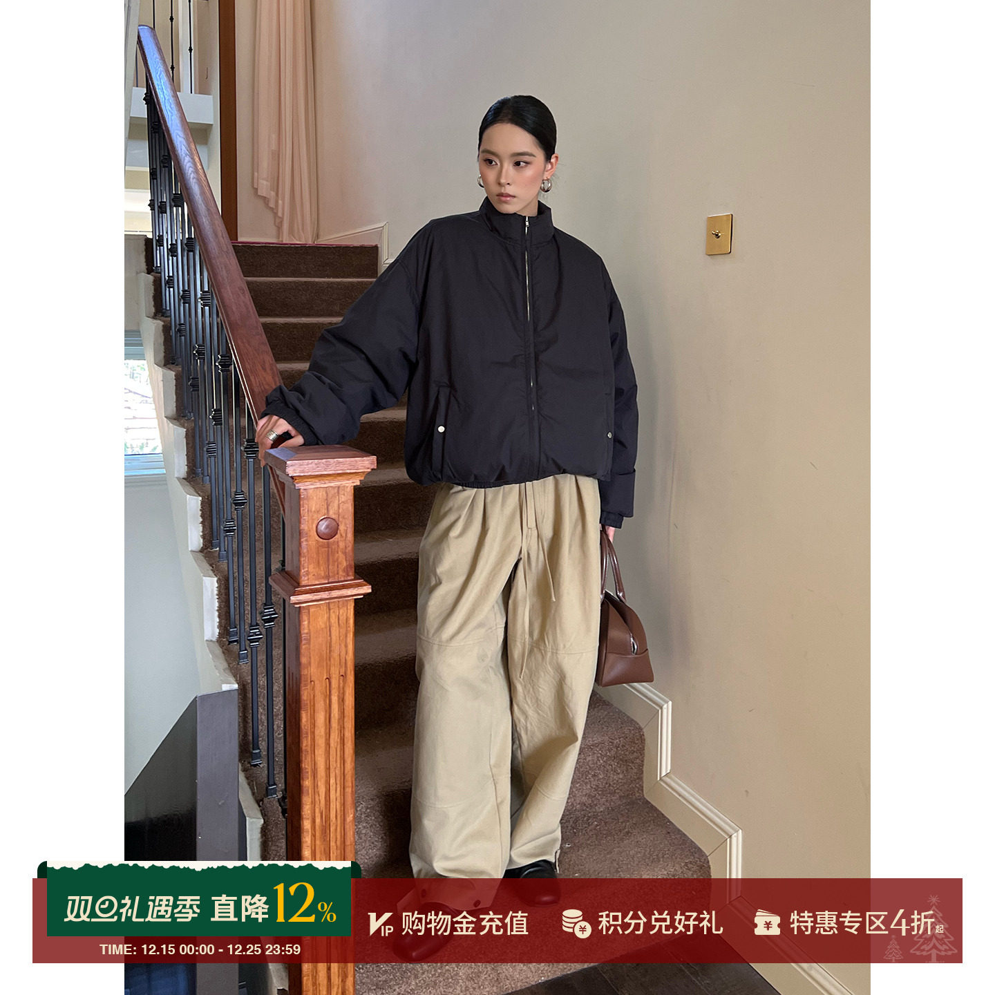 LAMRONS秋冬加厚保暖羽绒外套女