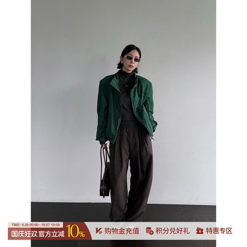 YOEYYOU收褶短款夹克短外套