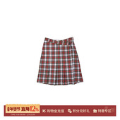 M1DNOTE SOLSOL买手店 搭扣设计格纹半裙 设计师品牌 26早春新品