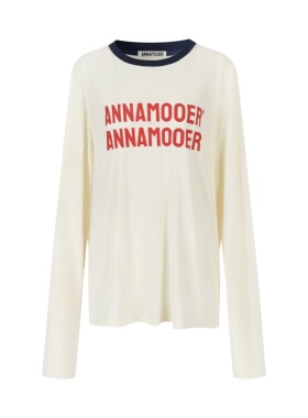 ANNAMOOER 设计师品牌26早春简约logo印花长袖T恤  SOLSOL买手店