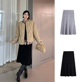 MAKE 设计师品牌 SOLSOL买手店 24秋冬新品 闪闪精纺羊毛半裙